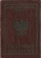 1938 Polish Service Passport - Documenti Storici