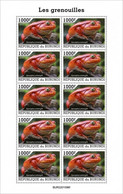 Burundi 2022, Animals, Frog, Sheetlet - Unused Stamps