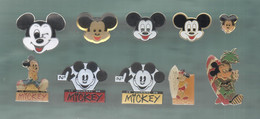 PINS PIN'S DISNEY 1152 MICKEY PLANCHE A VOILE PHILDAR JOURNAL DE MICKEY LOT 10 PINS TOUS DIFFERENTS - Disney