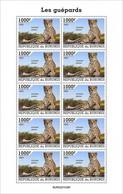 Burundi 2022, Animals, Ghepard, Sheetlet - Unused Stamps