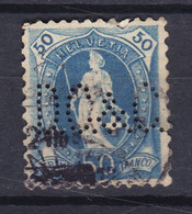 Switzerland Perfin Perforé Lochung 'B.S.' Damond, Coulin & Cie Geneve 1882 Mi. 62C Helvetia Perf. 11½x11 - Perforadas