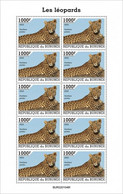 Burundi 2022, Animals, Leopard, Sheetlet - Unused Stamps