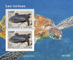 Burundi 2022, Animals, Turtle, Block - Nuovi