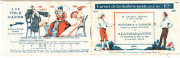 France - Carnet 257 C 3 50c Jeanne D'Arc Histoire De La Chemise, Complet - Publicité - Advertising - Werbung - Unclassified