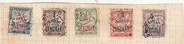 Taxe 1 A 5 Oblitéré Premier Choix Belle Oblitération - Used Stamps