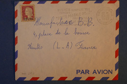 H24 LA REUNION BELLE LETTRE CURIOSITé 1963 PAR AVION ST DENIS A NANTES FRANCE +OUBLI DE TAMPON + AFFRANCH. INTERESSANT - Covers & Documents