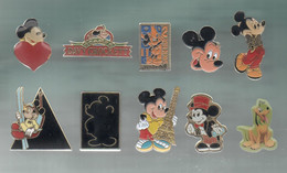 PINS PIN'S DISNEY 1158 MICKEY MOUSE DAVY CROCKETT COEUR SKI TOUR EIFFEL TIMBRE VENILIA  LOT 10 PINS - Disney