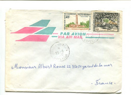 CAMEROUN Douala Aviation 1977  - Affranchissement Sur Lettre Par Avion - - Kamerun (1960-...)