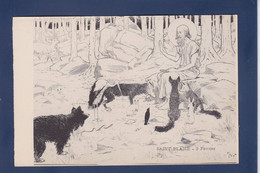 CPA Morin Henry Saint Blaise Art Nouveau Non Circulé Sans éditeur Ours Loup Renard - Morin, Henri