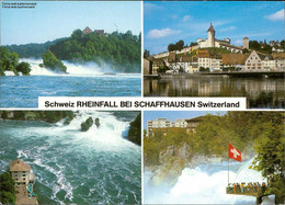 1101401 Schaffhausen  Rheinfallverschiedene Ansichten Mehrbildkarte - Hausen Am Albis 