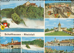 1101387 Schaffhausen  Rheinfallverschiedene Ansichten Mehrbildkarte - Hausen Am Albis 