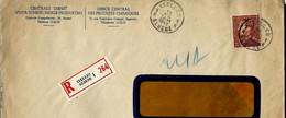 Env. (entière)  N°  531a (papier Blanc)  Seul Sur Lettre  Obl. IXELLES - 1 K - ELSENE 18/08/1941 En Rec. - 1936-1951 Poortman