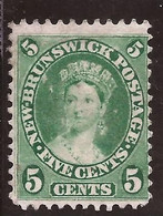 Nuevo Brunswick - Fx. 853 - Yv. 6 - 5 C. Verde - Victoria - 1860 - (*) - Unused Stamps