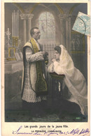 CPA- Carte Postale -France- Première Communion Les Grands Jours De La Jeune Fille Début 1900VM43993 - Communion