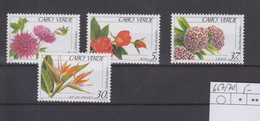 Kap Verde Michel Cat.No. Mnh/** 667/670 Flowers - Cape Verde