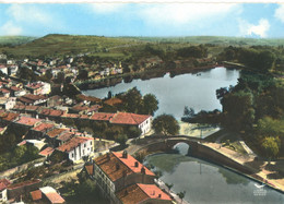 EN AVION AU DESSUS DE CASTELNAUDARY LE GRAND ET LE PETIT BASSIN VUE AERIENNE LAPIE - Castelnaudary