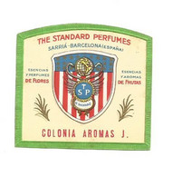 COLONIA  AROMAS THE STANDARD PERFUMES ÉTIQUETTE PARFUMERIE PARFUM LABEL ETIKETT PARFÜMERIE ETICHETTA PROFUMERIA - Etiquettes