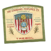 TREBOL THE STANDARD PERFUMES ÉTIQUETTE PARFUMERIE PARFUM LABEL ETIKETT PARFÜMERIE ETICHETTA PROFUMERIA - Etiquettes