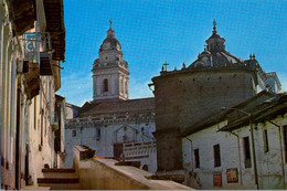 ECUADOR , T.P. CIRCULADA , QUITO - CALLE MALDONADO CON VISTA DE LAS TORRES DE SANTO DOMINGO - Equateur