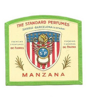 MANZANA  THE STANDARD PERFUMES ÉTIQUETTE PARFUMERIE PARFUM LABEL ETIKETT PARFÜMERIE ETICHETTA PROFUMERIA - Etiquettes