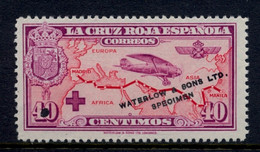 ED. 345AMT (*)   , WATERLOW & SONS LTD. / SPECIMEN - CRUZ ROJA ESPAÑOLA - Nuevos