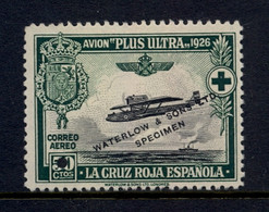 ED. 346AMT (*)   , WATERLOW & SONS LTD. / SPECIMEN - CRUZ ROJA ESPAÑOLA - Nuevos