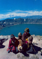 ECUADOR , T.P. CIRCULADA ,  LAGUNA DE QUILOTOA , INDÍGENAS - Equateur