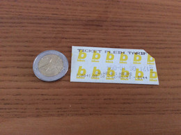 Ticket De Bus BIBUS "TICKET PLEIN TARIF" Edition 1993 BREST(29) - Europa