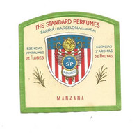 MANZANA  THE STANDARD PERFUMES ÉTIQUETTE PARFUMERIE PARFUM LABEL ETIKETT PARFÜMERIE ETICHETTA PROFUMERIA - Etiquettes