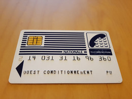 ANCIENNE CARTE A PUCE SCHLUMBERGER PTT TELECOMMUNICATIONS NATIONALE B.E !!! - Otros & Sin Clasificación