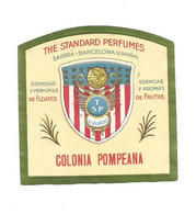 COLONIA POMPEANA THE STANDARD PERFUMES ÉTIQUETTE PARFUMERIE PARFUM LABEL ETIKETT PARFÜMERIE ETICHETTA PROFUMERIA - Etiquettes