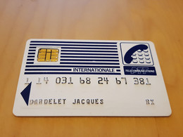 ANCIENNE CARTE A PUCE SCHLUMBERGER PTT TELECOMMUNICATIONS INTERNATIONALE B.E !!! - Otros & Sin Clasificación