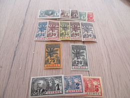 TP Colonies Françaises Guinée Série Palmier Faidherbe Neuf N° 33 à 47 - Unused Stamps