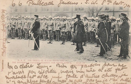 DUKE OF CAMBRIDGE THE PRINCE OF WALES INSPECTING THE HOUSEHOLD CAVALRY FOR SOUTH AFRICA 1901 - Régiments