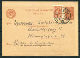 1931 Russia USSR Uprated Stationery Postcard (message Written In French) - Berlin Germany - Lettres & Documents
