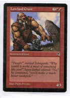 MAGIC The GATHERING  "Lowland Giant"---TEMPEST (MTG--139-1) - Other & Unclassified