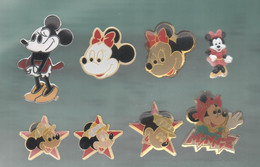 PINS PIN'S DISNEY 1160  MINNIE MICKEY ETOILE  LOT 8 PINS - Disney