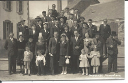 PLOMODIERN - CARTE PHOTO Mariage - Photographe SEVELLEC Années 40/50 - Plomodiern