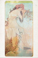 Carte Postale Mucha édition 1975 Grand Format 15/23cm Edition Camden Graphics - Mucha, Alphonse