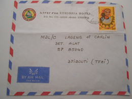 Ethiopie , Lettre D Addis Ababa Pour Djibouti ( Trace De Plis ) - Ethiopia