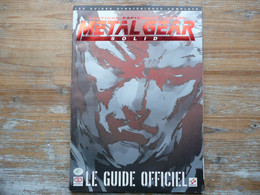 METAL GEAR SOLID TACTICAL ESPIONAGE ACTION LE GUIDE OFFICIEL SONY PLAYSTATION PS1 RARE FRANCAIS - Andere & Zonder Classificatie