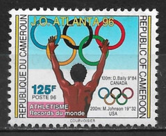 Cameroun 1996. Scott #904 (U) World Record, Baily M. Johnson - Kameroen (1960-...)