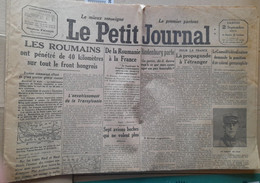 WWI Quotidien Le Petit Journal 2 Septembre 1916 La Propagande A L'étranger Hindenburg Parle De Paix Honorable - Le Petit Parisien