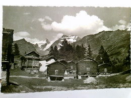 Stadel Bei Saas - Fee / Wallis / Schweiz. Fletschhorn - Laquinhorn. Alte AK S/w, Ungel., Datiert 1939. Panoram - Saas Im Prättigau