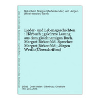 Lieder- Und Lebensgeschichten : Hörbuch ; Gekürzte Lesung Aus Dem Gleichnamigen Buch. - CDs