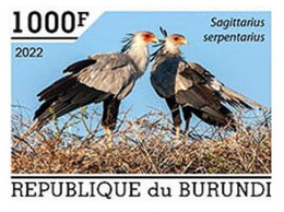 Burundi 2022, Animals, Bird, 1val IMPERFORATED - Nuevos