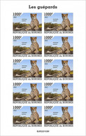 Burundi 2022, Animals, Ghepard, Sheetlet IMPERFORATED - Unused Stamps