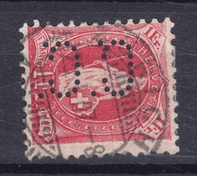 Switzerland Perfin Perforé Lochung 'C.C.' Continental Caoutchoc-Companie AG Zürich 1905 Mi. 79C Helvetia Perf. 11½x11 - Perforadas