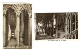 Ely Cathedral ,North Choir Aisle Looking East & The Nave , Cambridgeshire - Ely