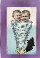 SINCERI AUGURI Salutations Sincères Herzliche Grüße  Bambini Avvolti Bébés Emballés Illustrateur G. ARMANINI Milano 1903 - Baby's